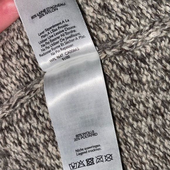 Eddie Bauer Lamb’s Wool Beige and Red Sweater Size 2XL - Picture 8 of 9